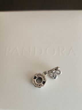 Pandora Silver Friends Forever Butterfly Dangle Charm 🩶💮